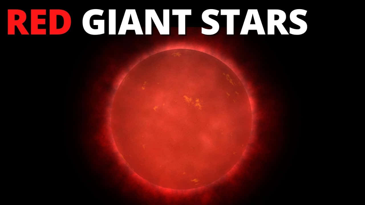 Red Giant, glowing red giant star, black void, HD Desktop Wallpaper