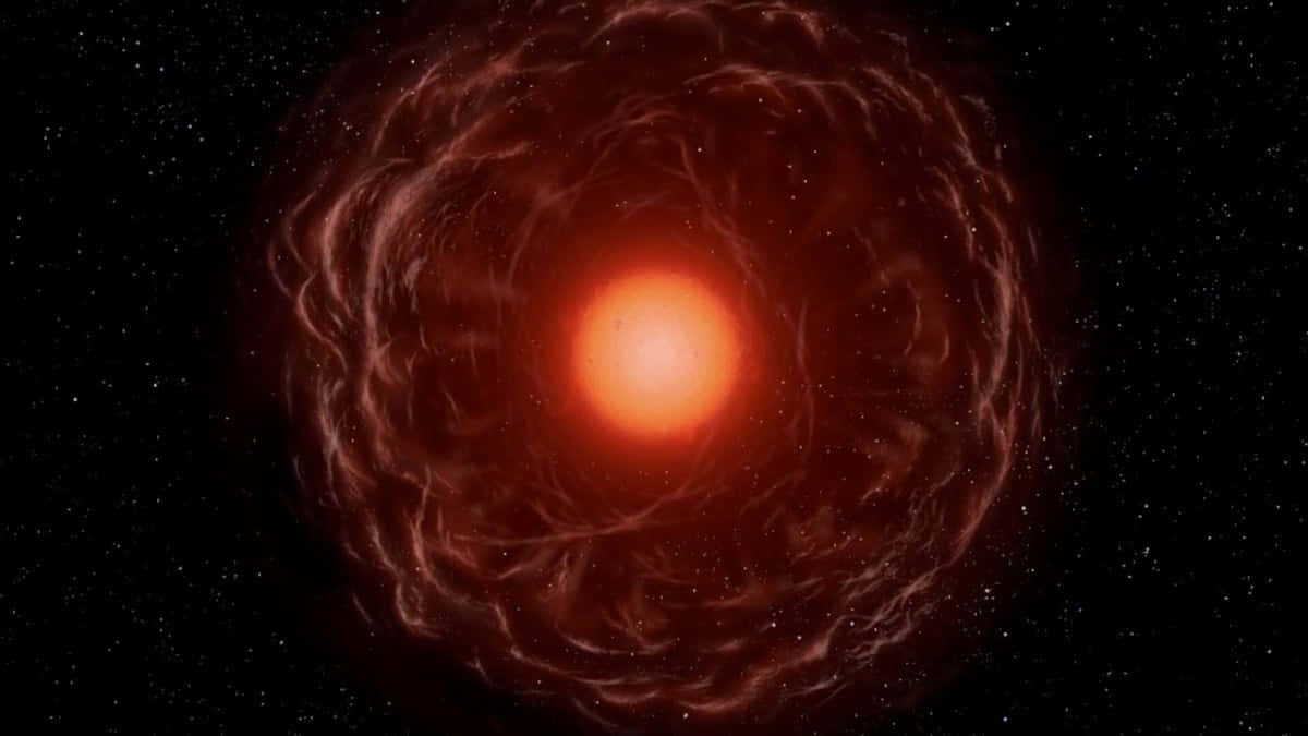 Red Giant, orange star, red nebula, SD Desktop Wallpaper