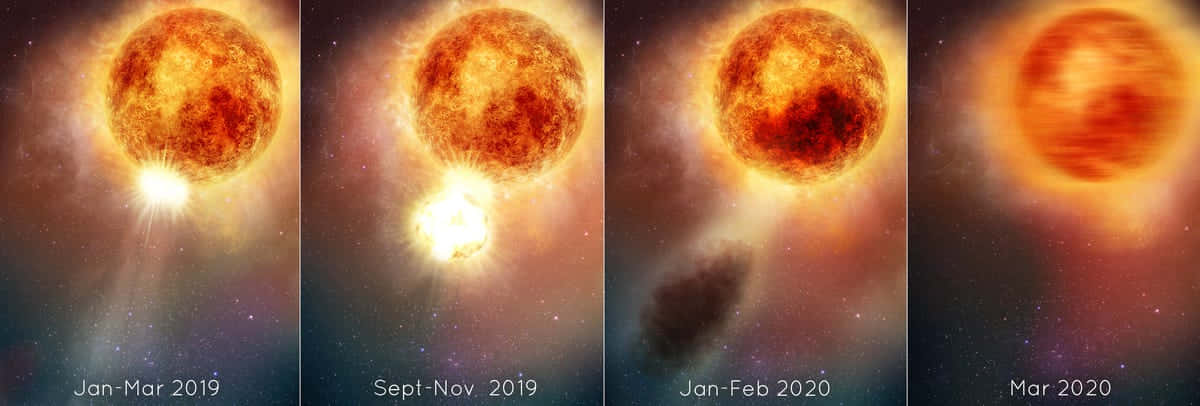 Red Giant, sun, solar flares, SD Desktop Wallpaper