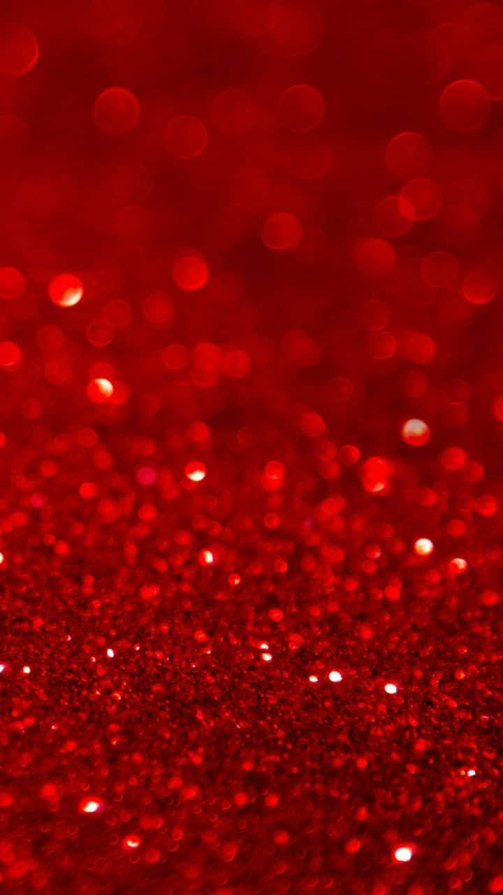 red glitter, bokeh lights, vibrant red, HD Phone Wallpaper