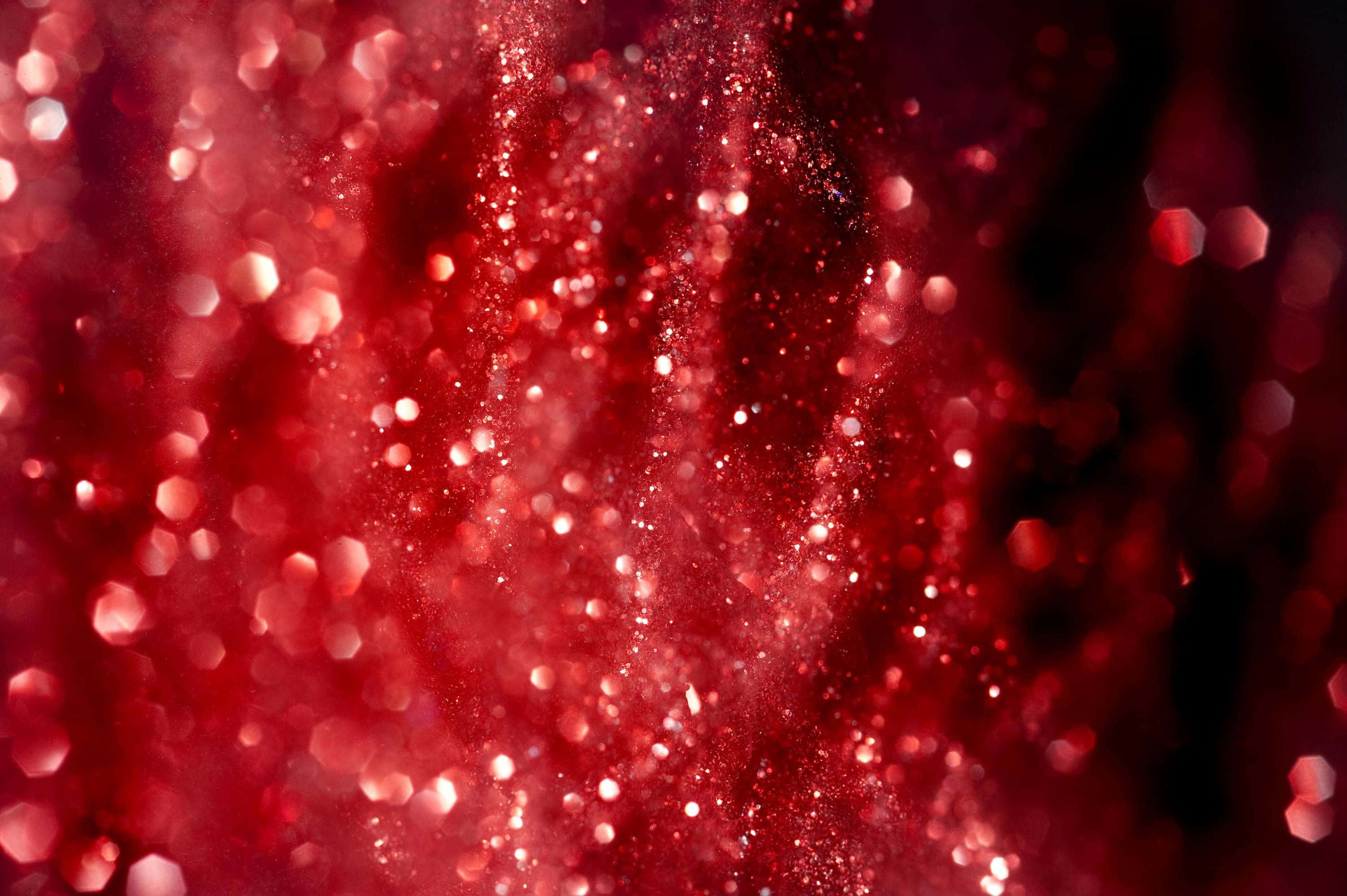 Red Glitter, Sparkly Red Glitter Christmas Pattern, vibrant red glitter, 2K Desktop Wallpaper