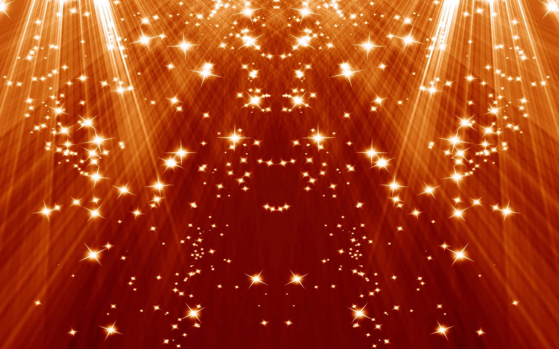 golden background, stars shining, deep red gradient background, Full HD Desktop Wallpaper