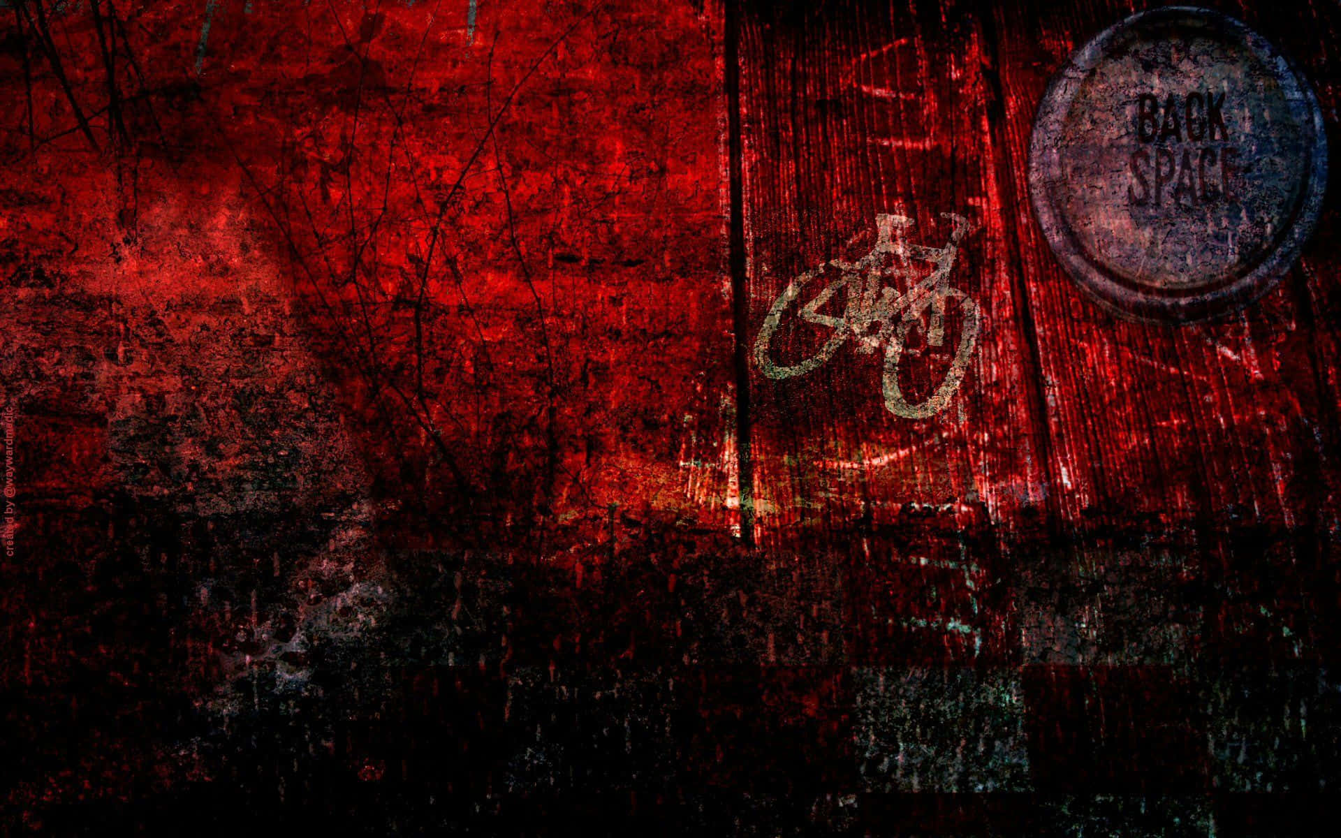 Red Grunge, gritty red and black textured wall, faded graffiti, Full HD Desktop Wallpaper
