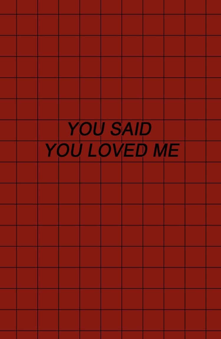 Red Grunge, deep red grid background, bold black text, SD Phone Wallpaper