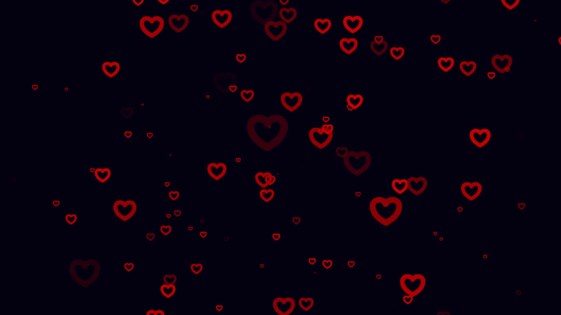 red heart, black background, red hearts, Full HD Desktop Wallpaper