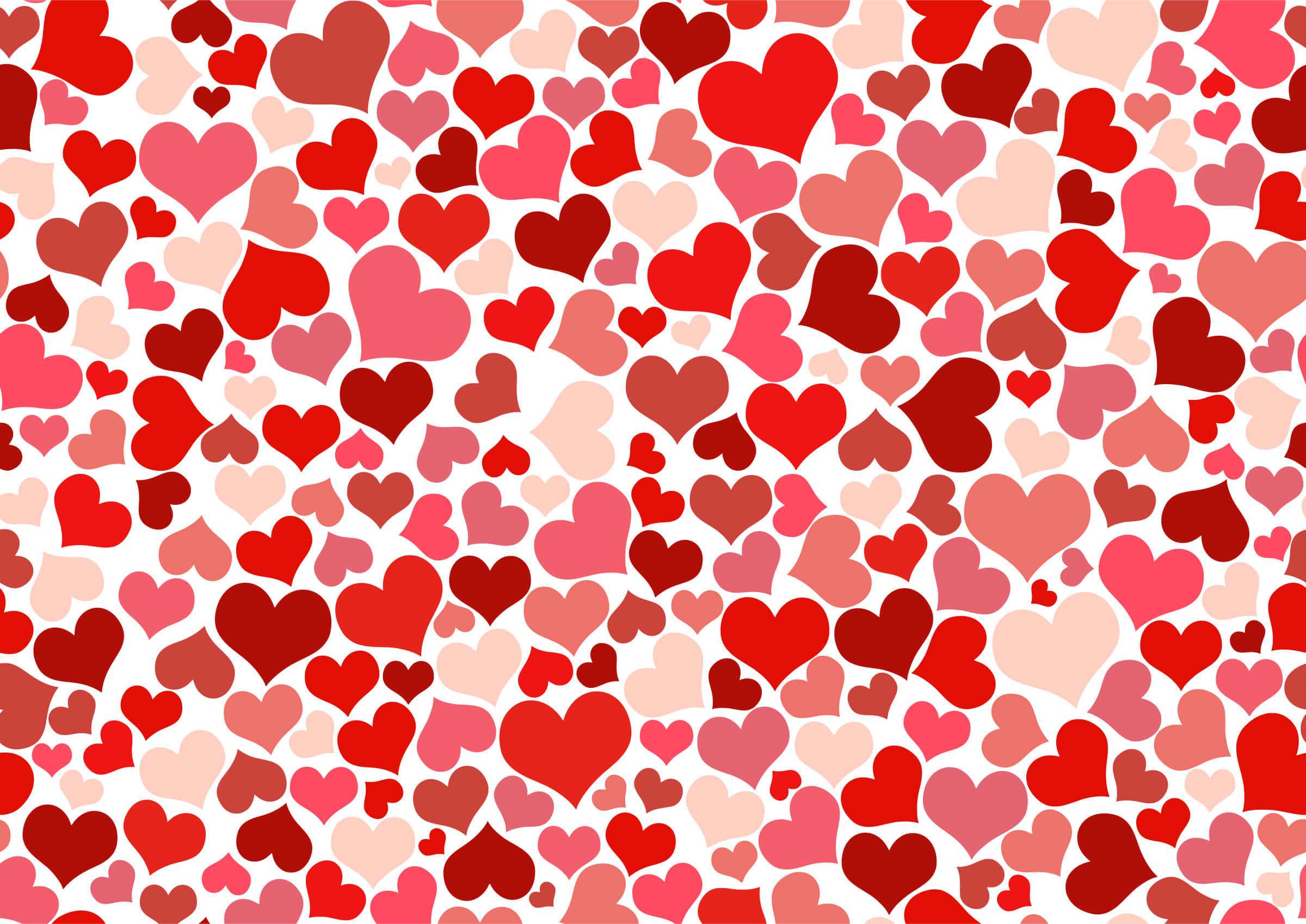 Red Heart, Valentine's Day, red hearts, Full HD Desktop Wallpaper
