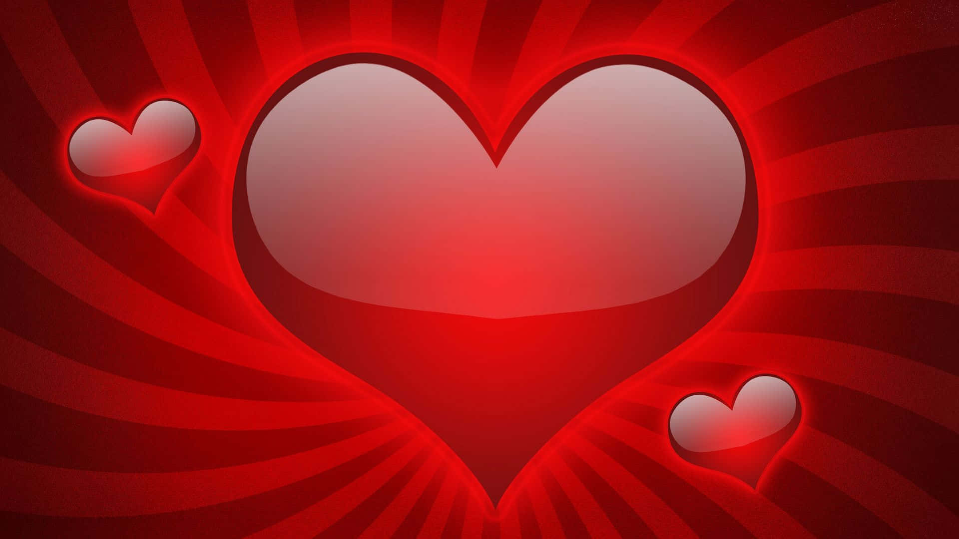 1920x1080, glowing red heart, swirling red background, Full HD Desktop Wallpaper