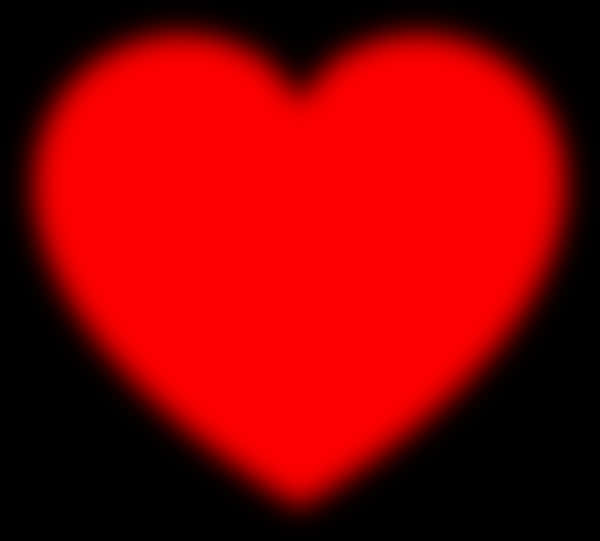 Red Heart, glowing red heart, stark black background, SD Desktop Wallpaper