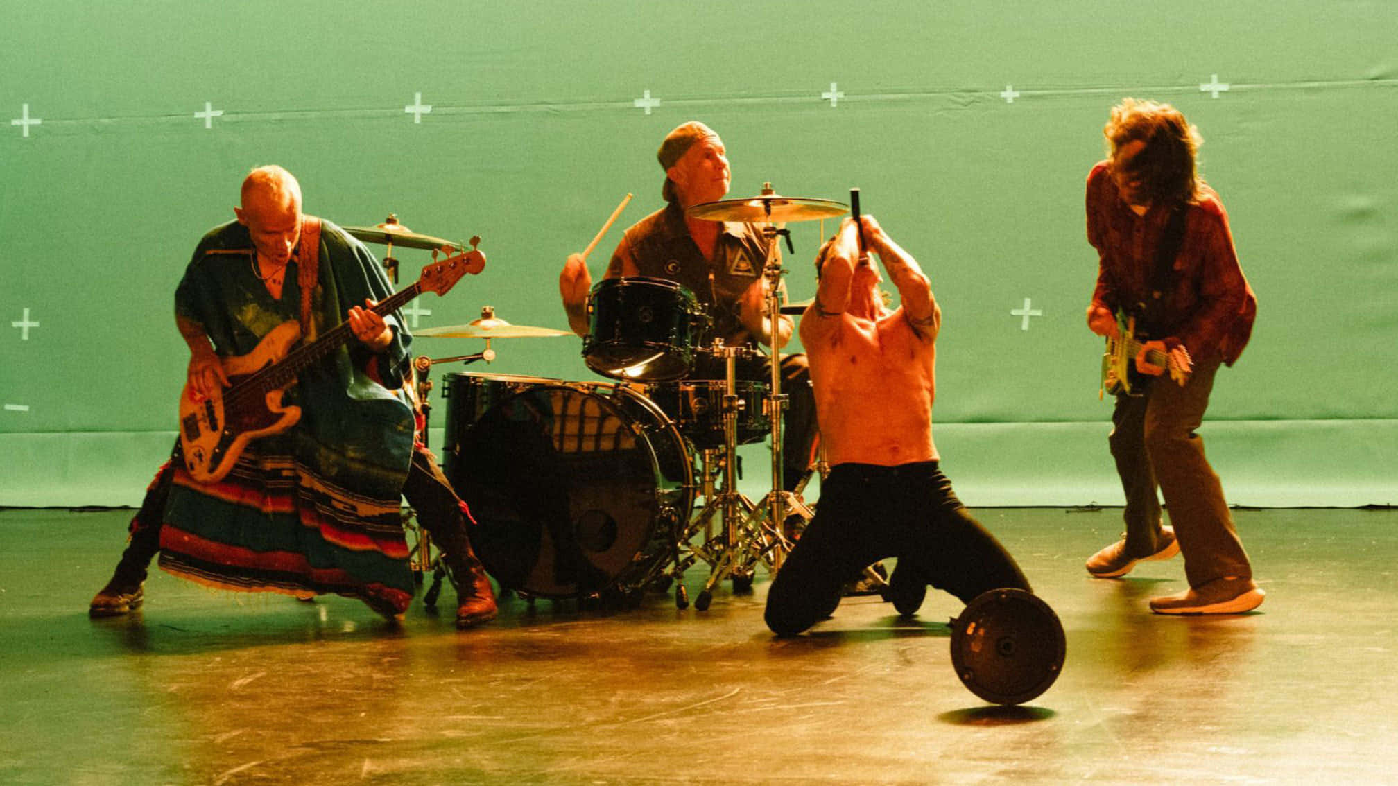 Red hot chili peppers, drummer, bassist, Full HD Desktop Wallpaper