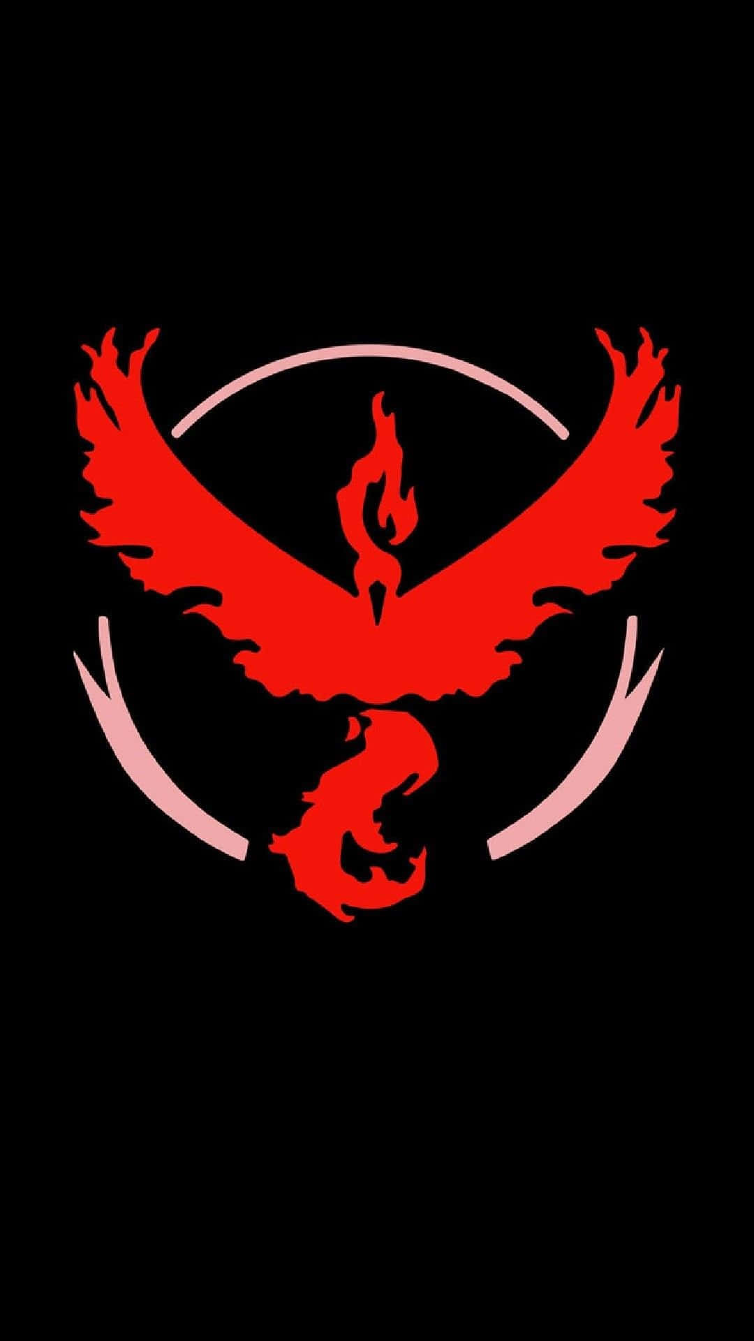 Red iPhone X, phoenix, flame motif, Full HD Phone Wallpaper