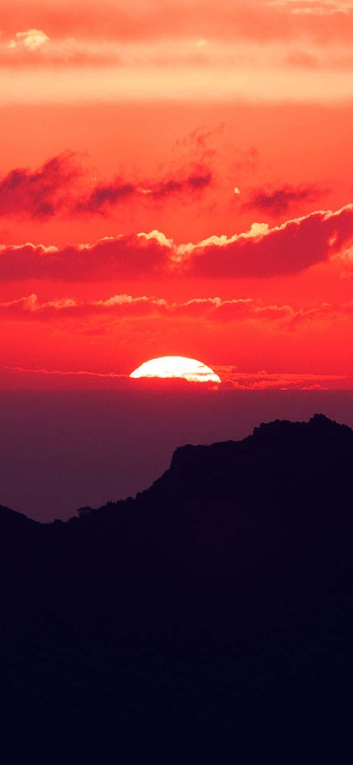 iPhone 11, Red, Sunset, Full HD Phone Wallpaper