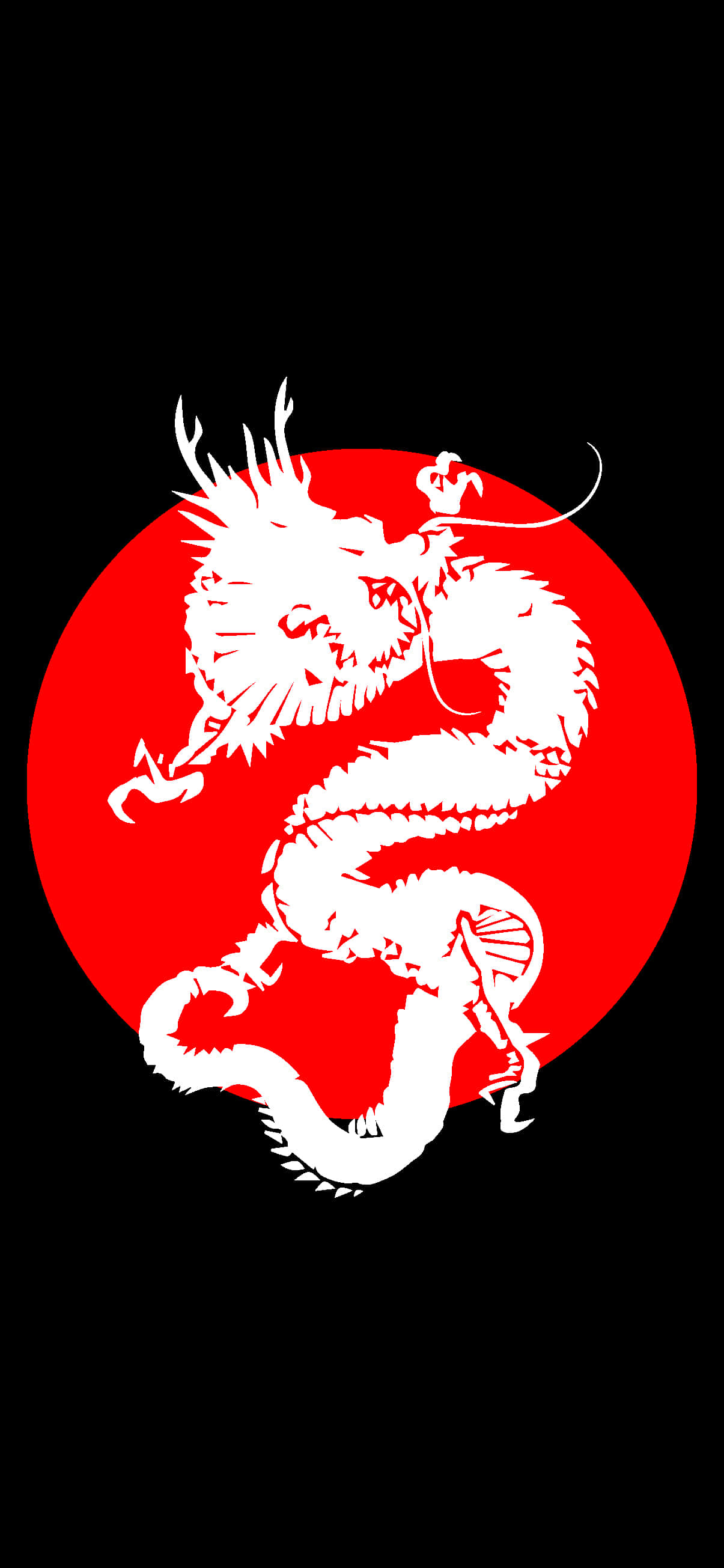 red, white, dragon, 2K Phone Wallpaper