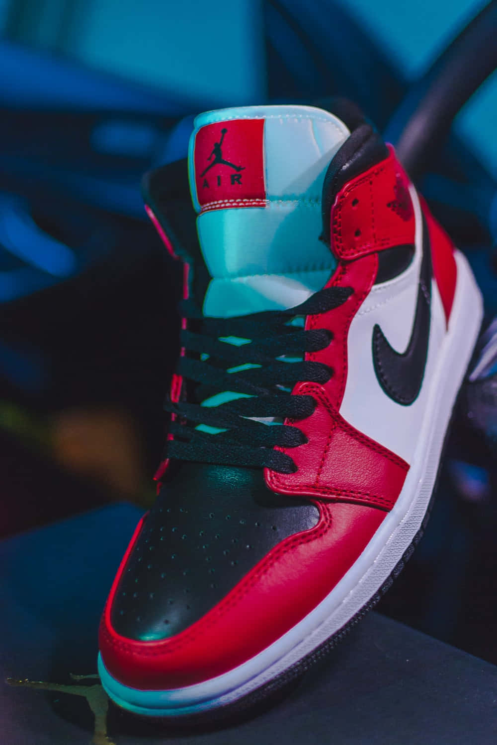 Jordan 1, red, black, HD Phone Wallpaper