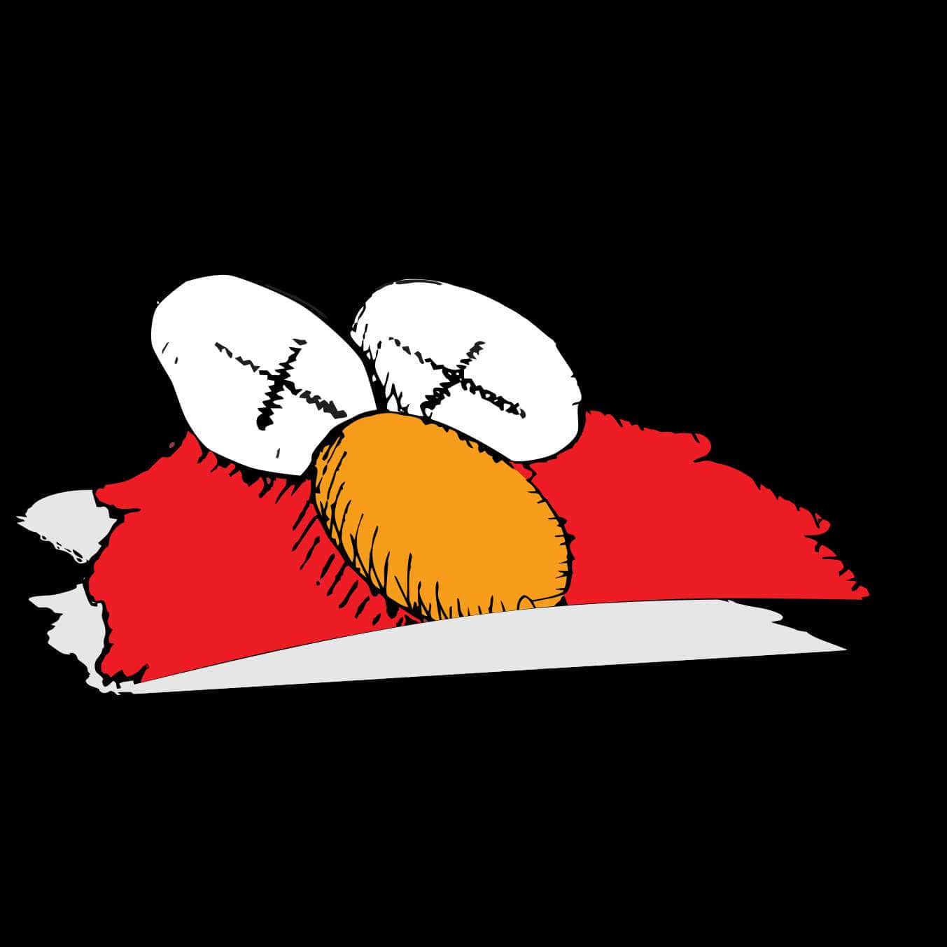 Red Kaws, red body, orange nose, HD Desktop Wallpaper