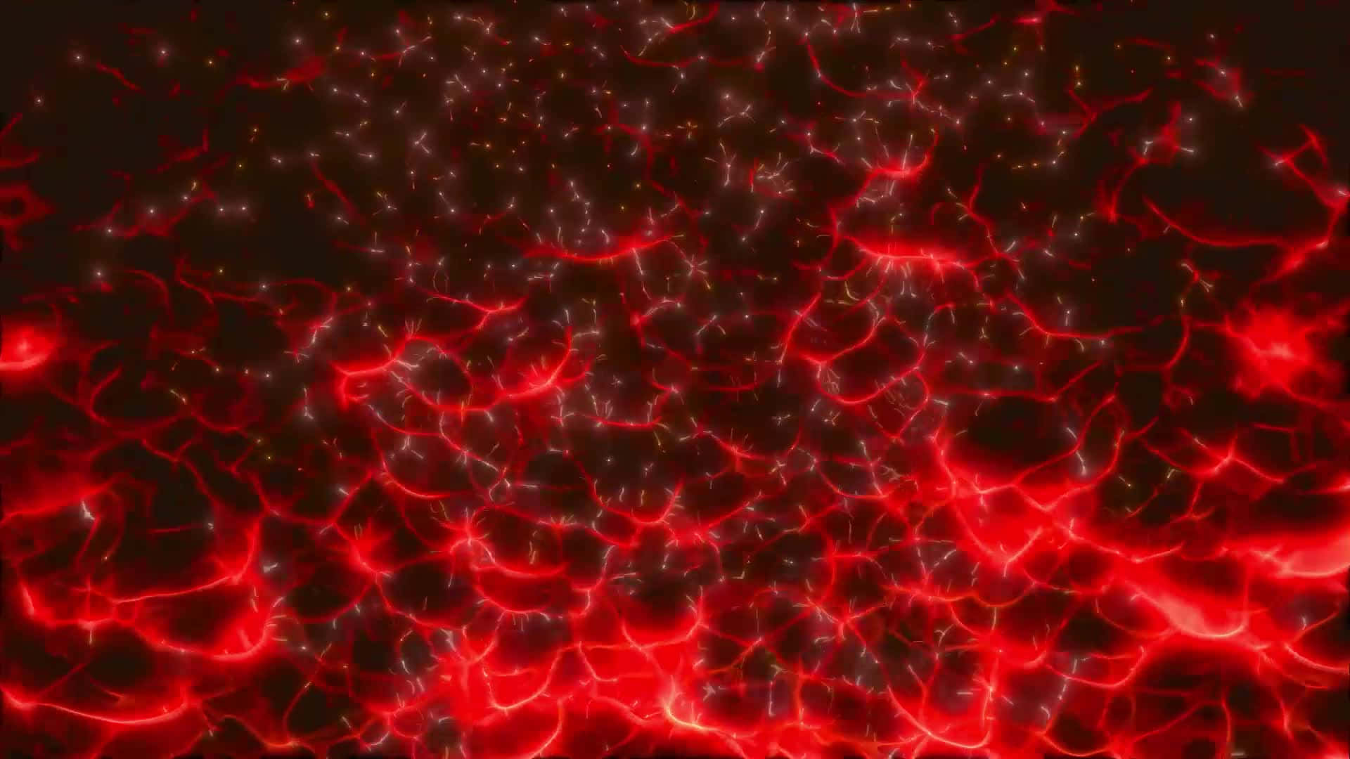 Red Lightning, neural network patterns, white sparks, Full HD Desktop Wallpaper