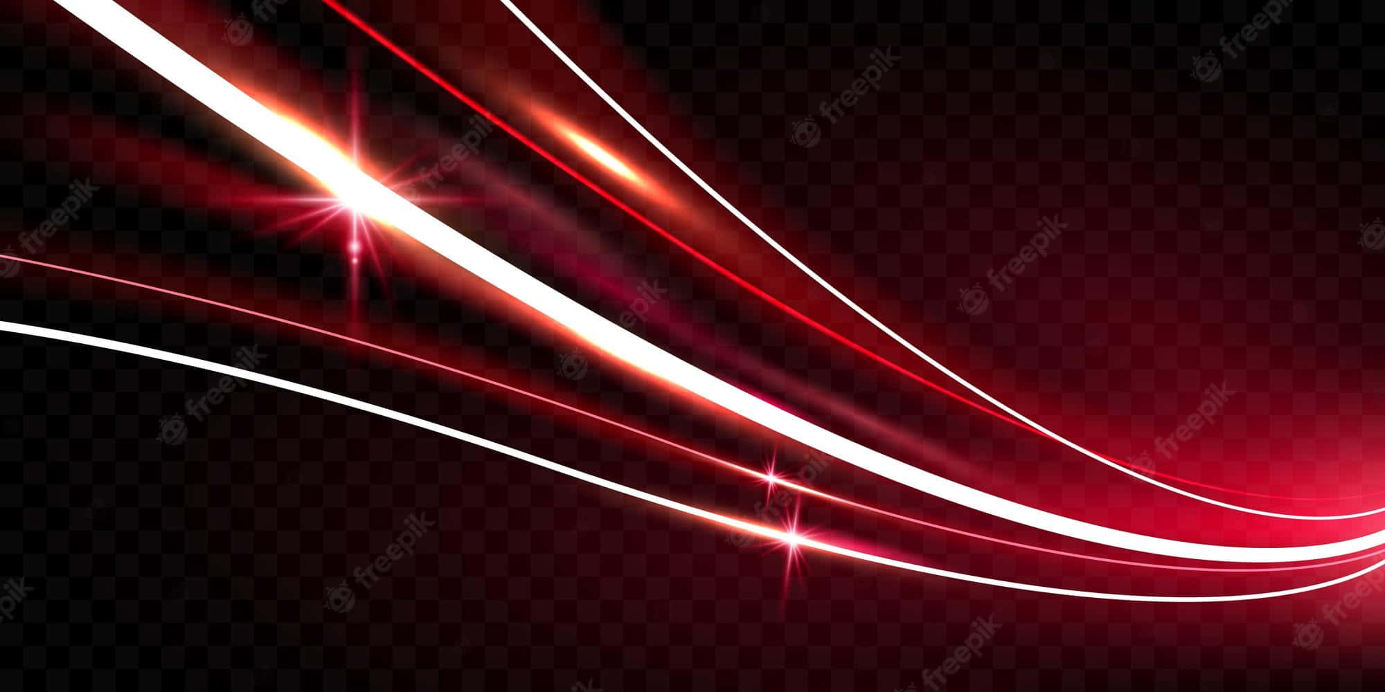 red line, glowing red light streaks, white light streaks, Full HD Desktop Wallpaper