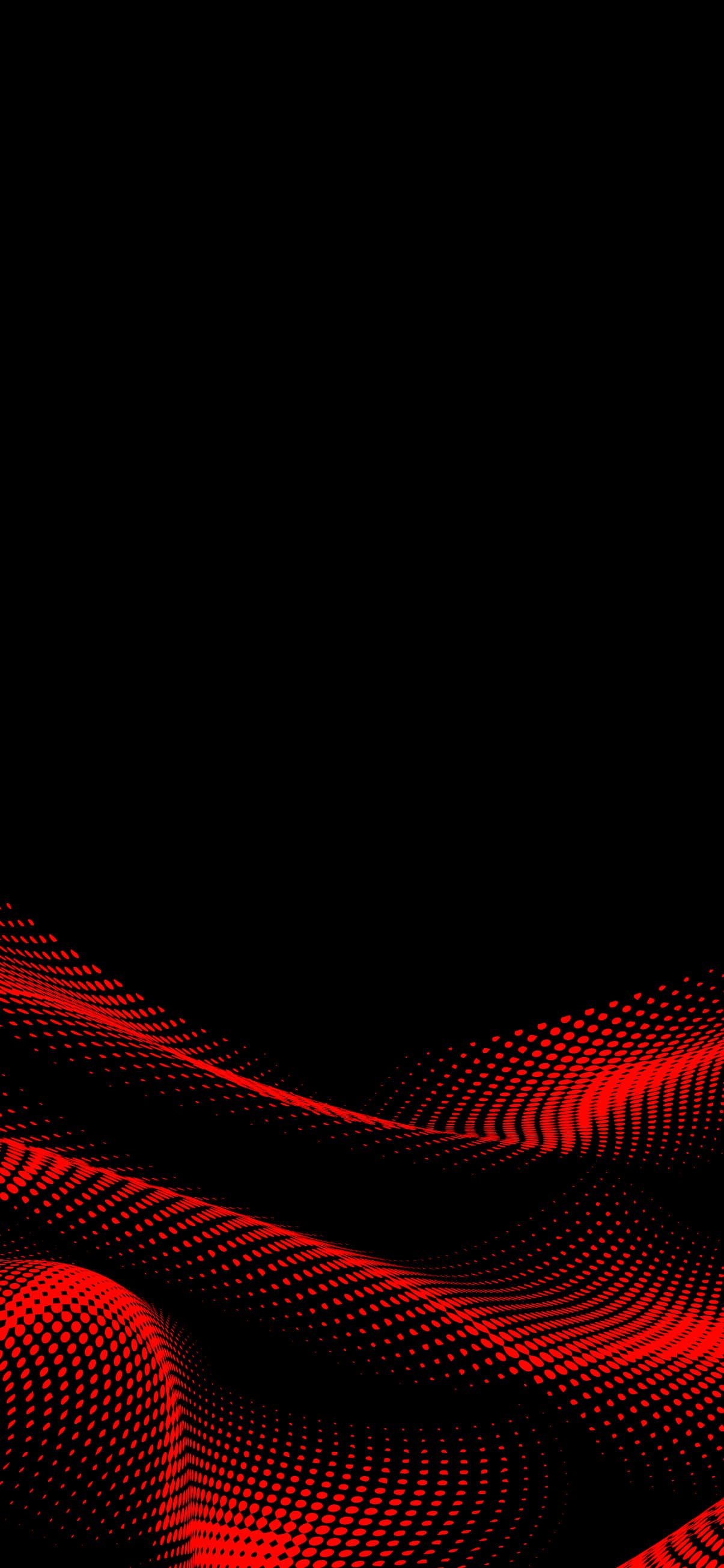 red line, red dot waves, black background, 2K Phone Wallpaper