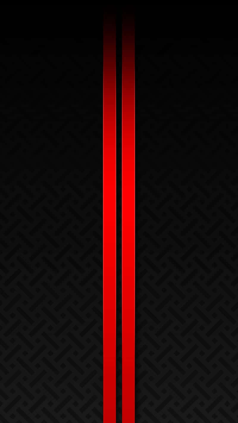Red Line, black diamond plate texture, vertical red stripes, HD Phone Wallpaper