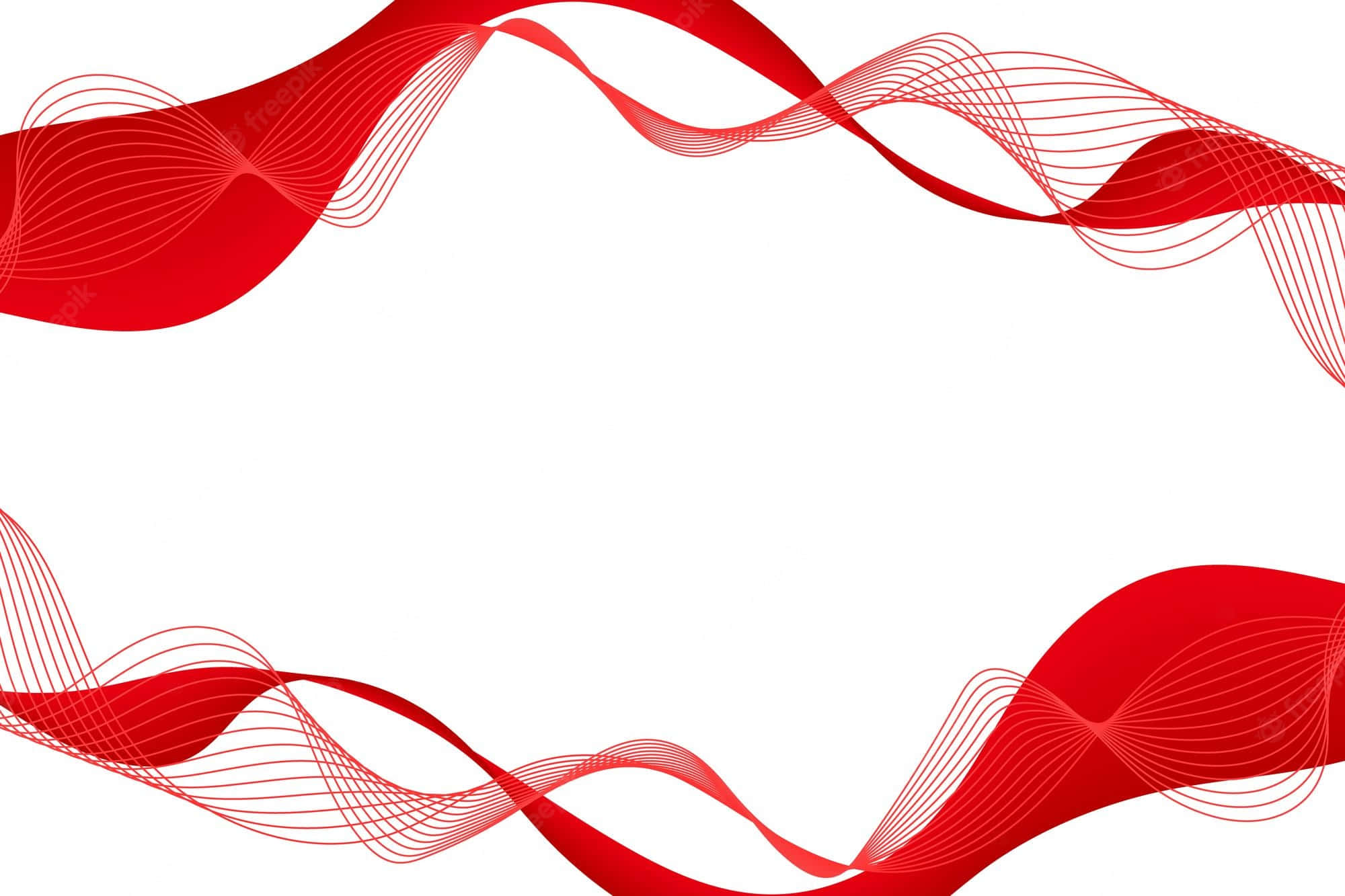Red Line, vibrant red, flowing wave lines, Full HD Desktop Wallpaper