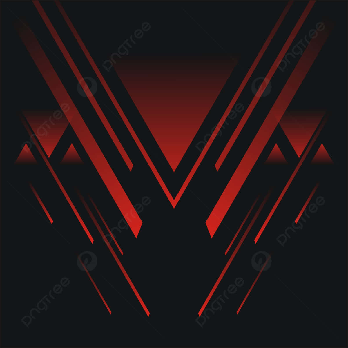 Red Line, V-shaped red glowing lines, dark gradient background, SD Desktop Wallpaper