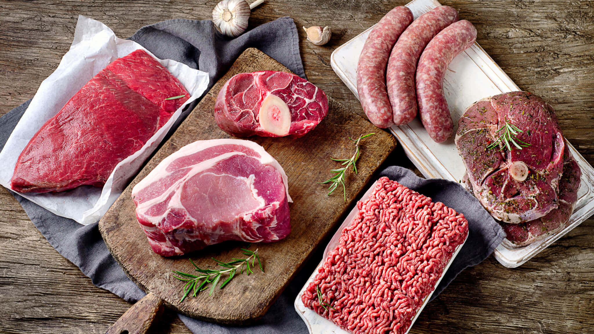 Red Meat, steaks, sausages, Full HD Desktop Wallpaper