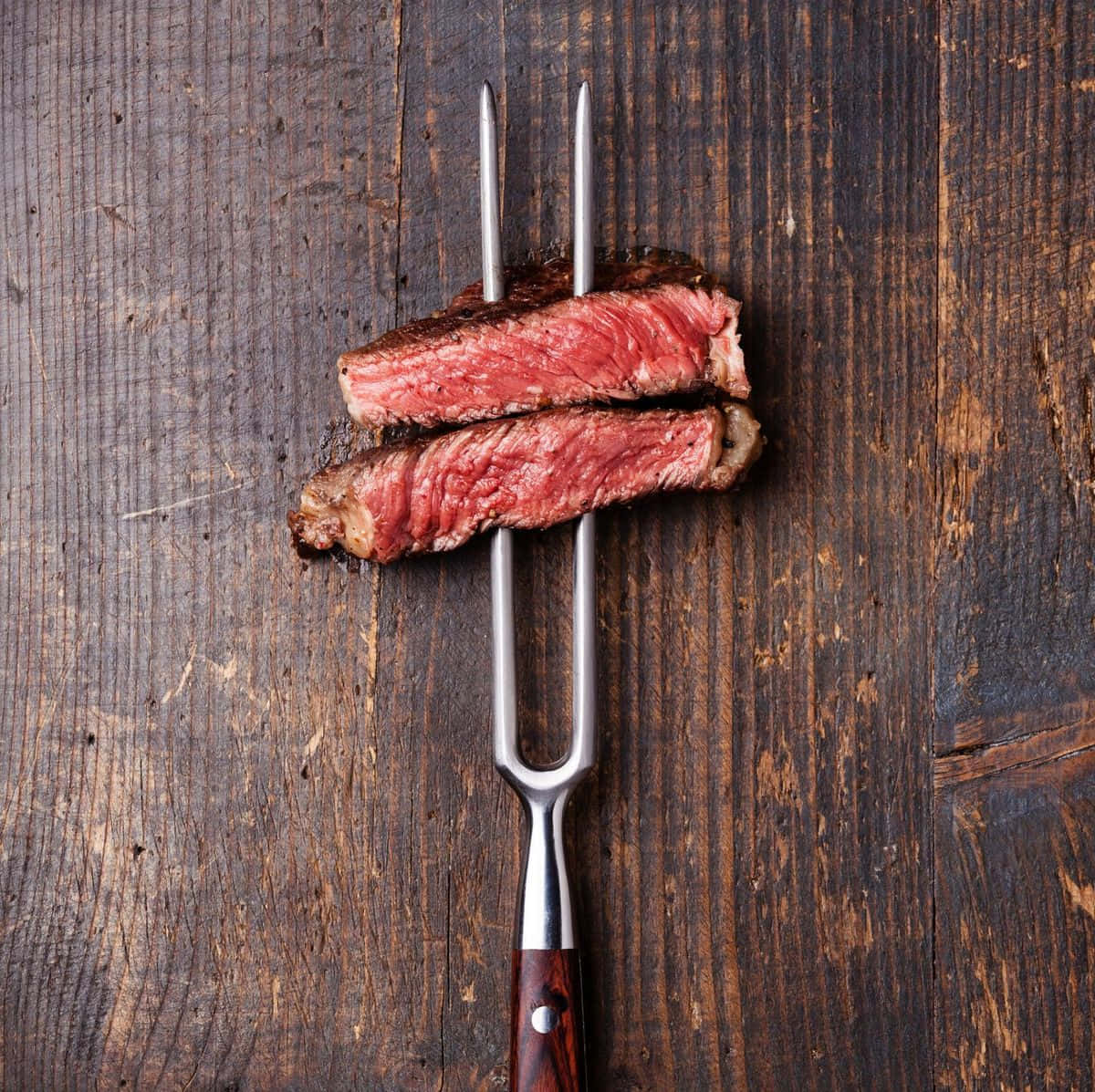 Red Meat, medium-rare, steak slices, SD Desktop Wallpaper