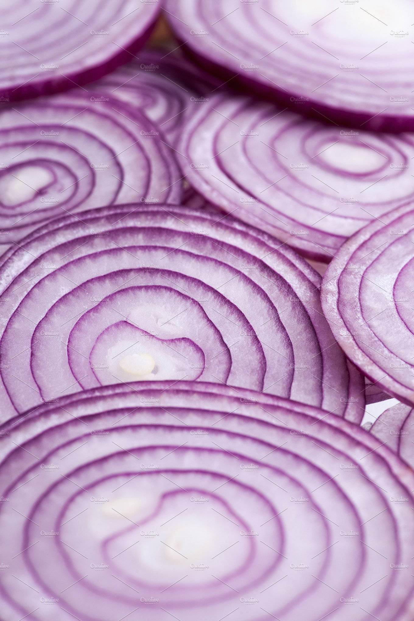 thin cut slices, red onion, vibrant purple, Full HD Phone Wallpaper