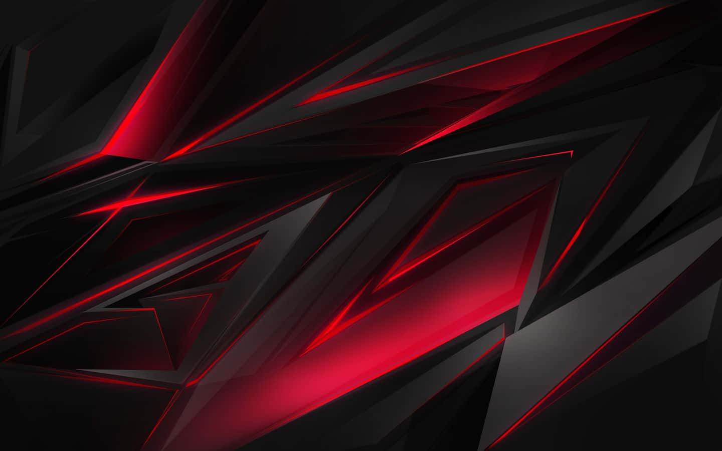Red Pc, 1440 x 900, vibrant red glowing lines, HD Desktop Wallpaper