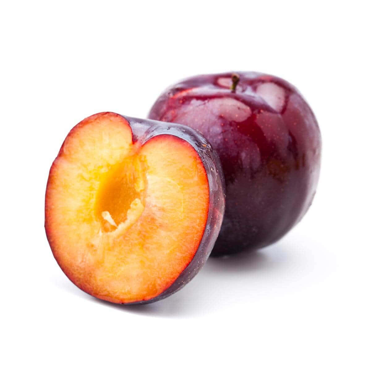 Red Plum, glossy, dark purple plum, SD Desktop Wallpaper