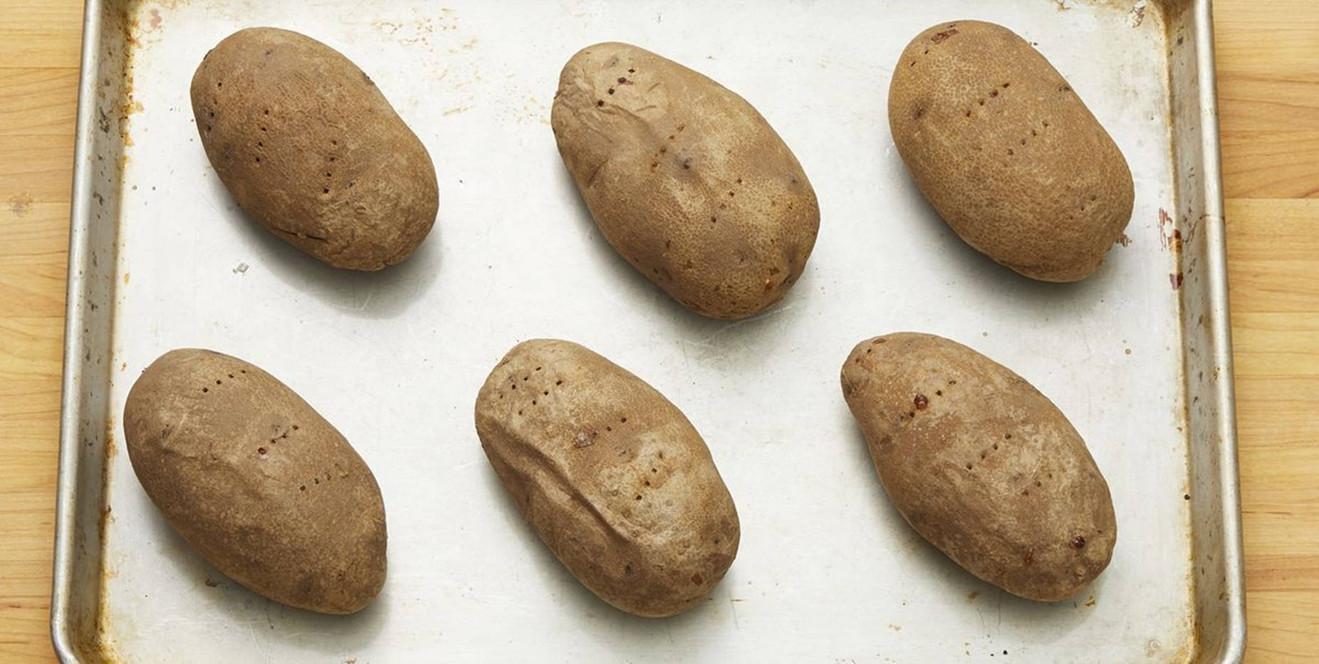 potatoes, oven baked, metal baking sheet, HD Desktop Wallpaper
