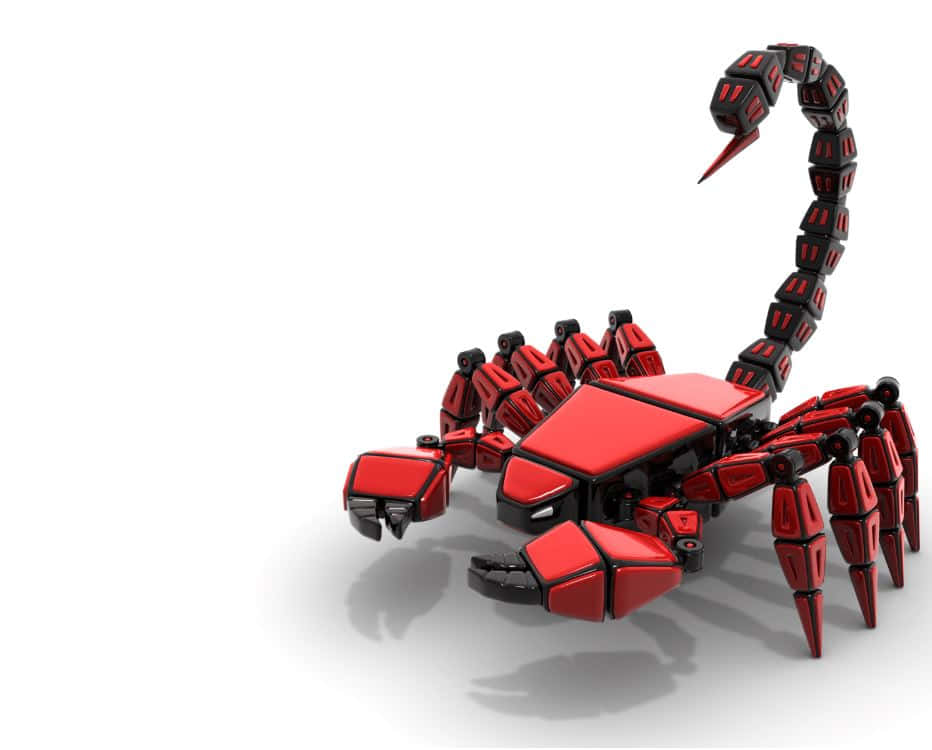 Red Scorpion, red and black, segmented armor, SD Desktop Wallpaper