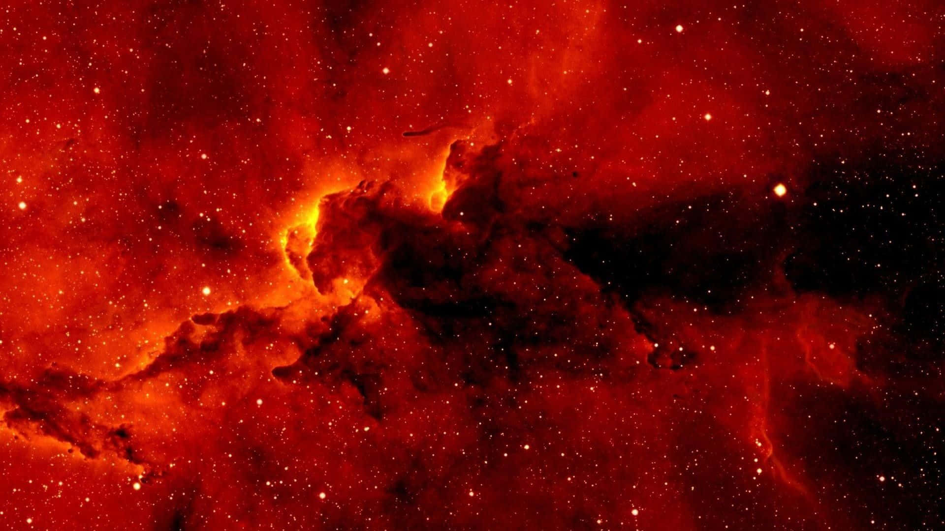 1920x1080, red wallpaper, fiery red nebula, Full HD Desktop Wallpaper