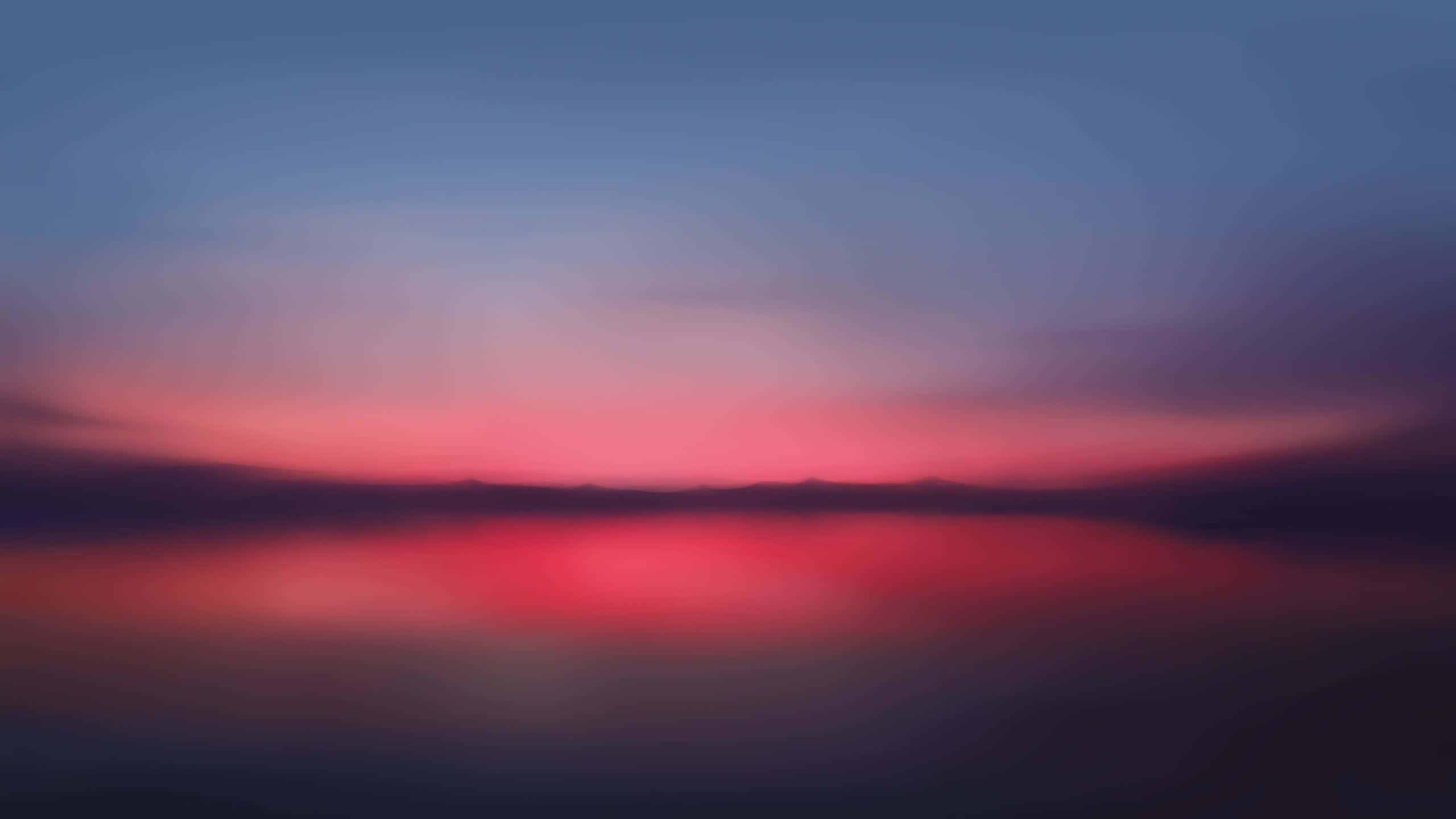 Red Sunset, twilight sky, pink and purple hues, 2K Desktop Wallpaper