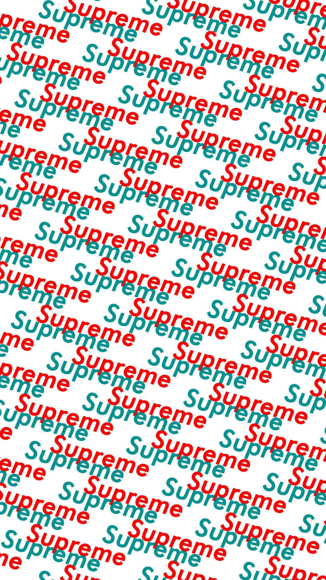 Red And Teal Supreme, red, teal, Full HD Phone Wallpaper