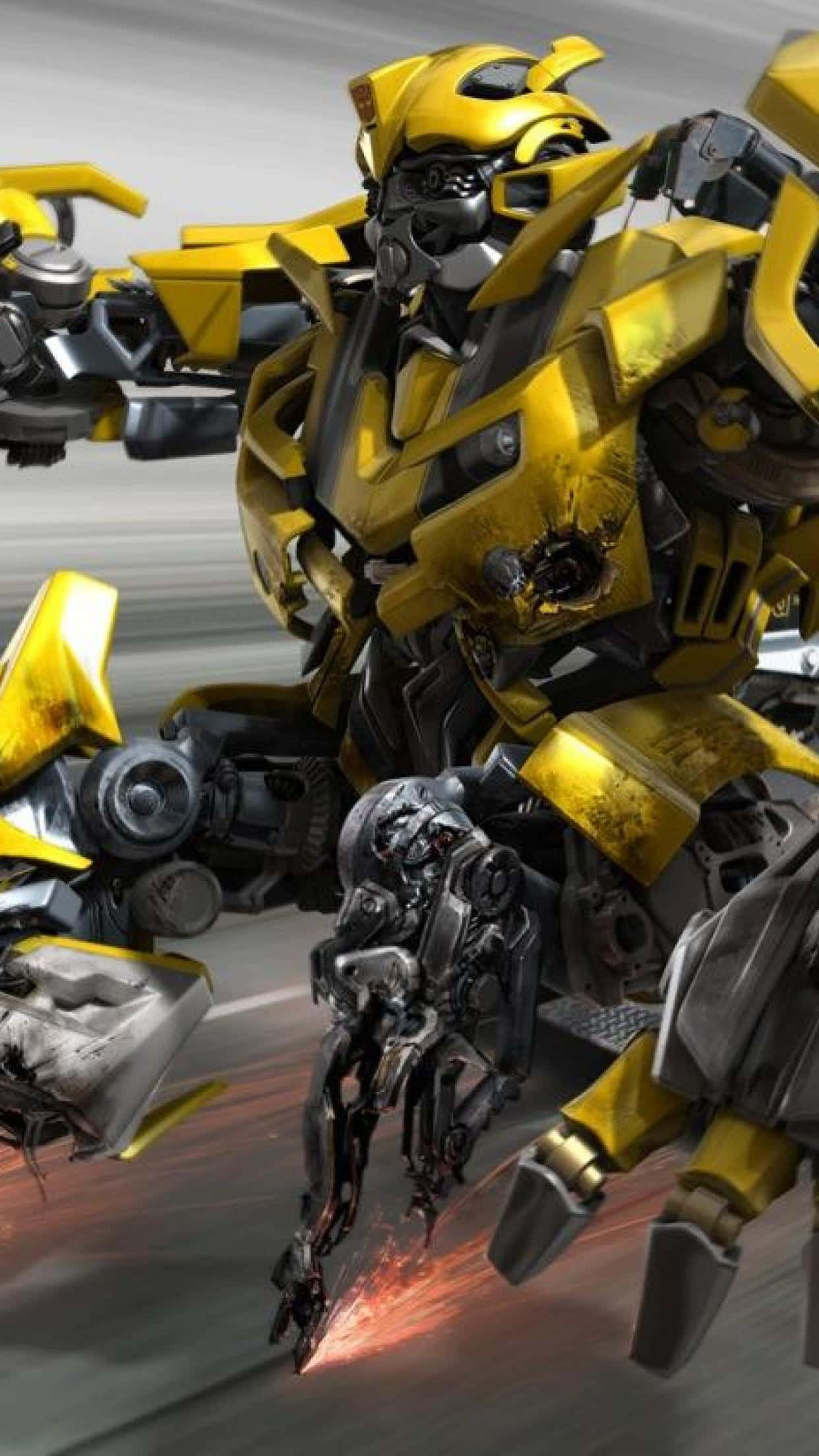 Bumblebee, yellow and black, robot, Full HD Phone Wallpaper