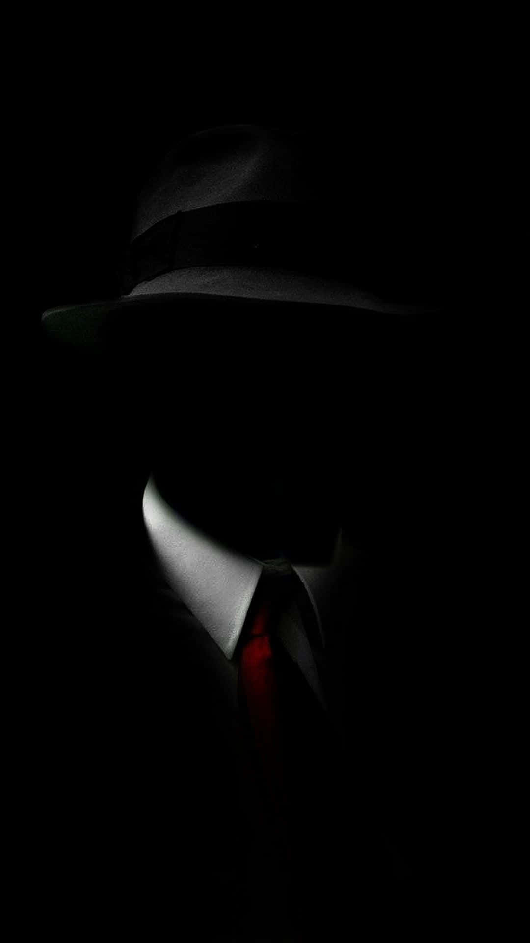 fedora, red tie, black suit, Full HD Phone Wallpaper