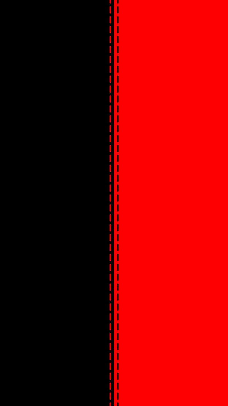 red white and black abstract, red dashed line, black vertical half, HD Phone Wallpaper