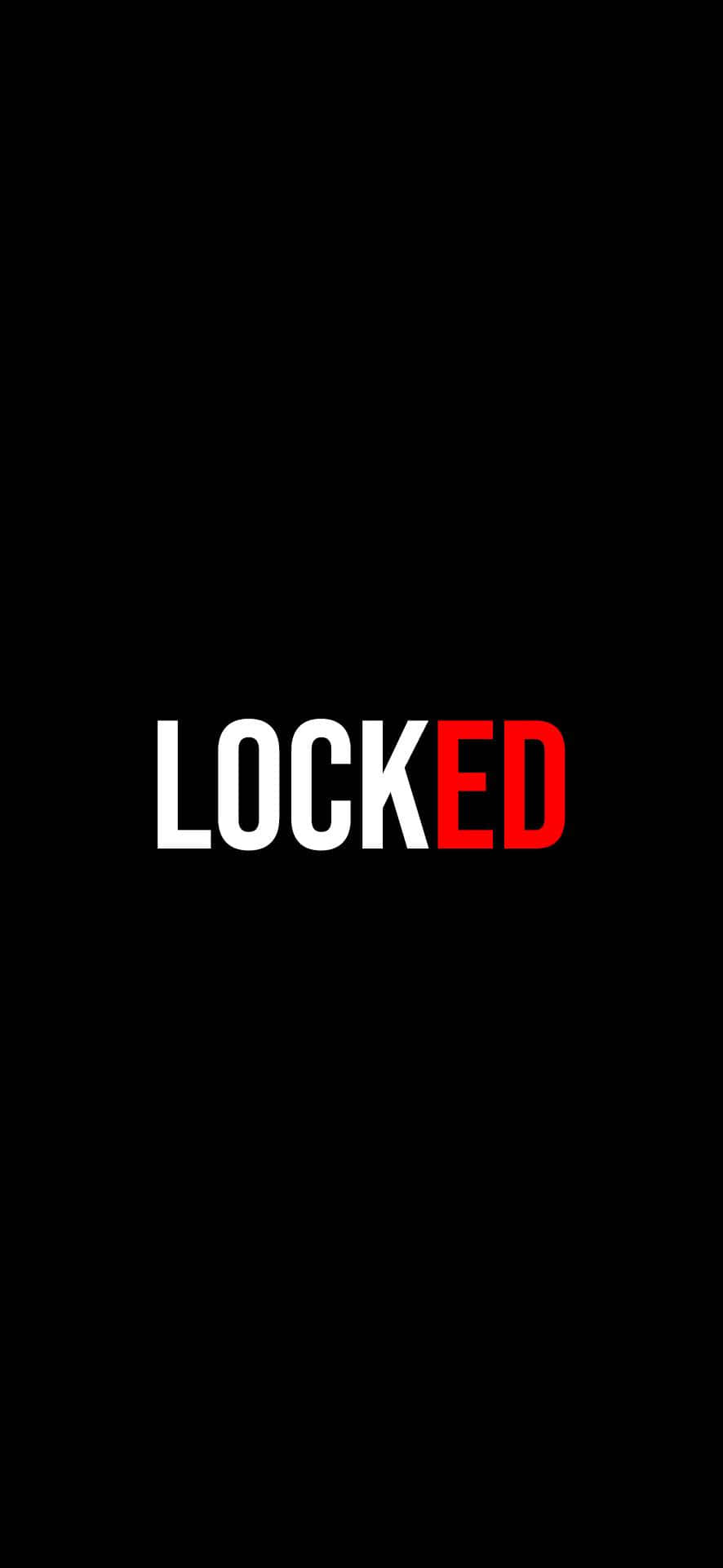 Red White And Black Abstract, bold red and black stripes, white 'LOCKED' text, Full HD Phone Wallpaper