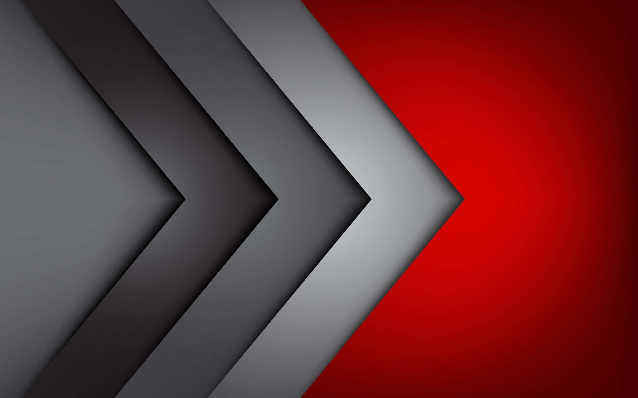 red white and black abstract, geometric chevrons, gradient gray, 2K Desktop Wallpaper