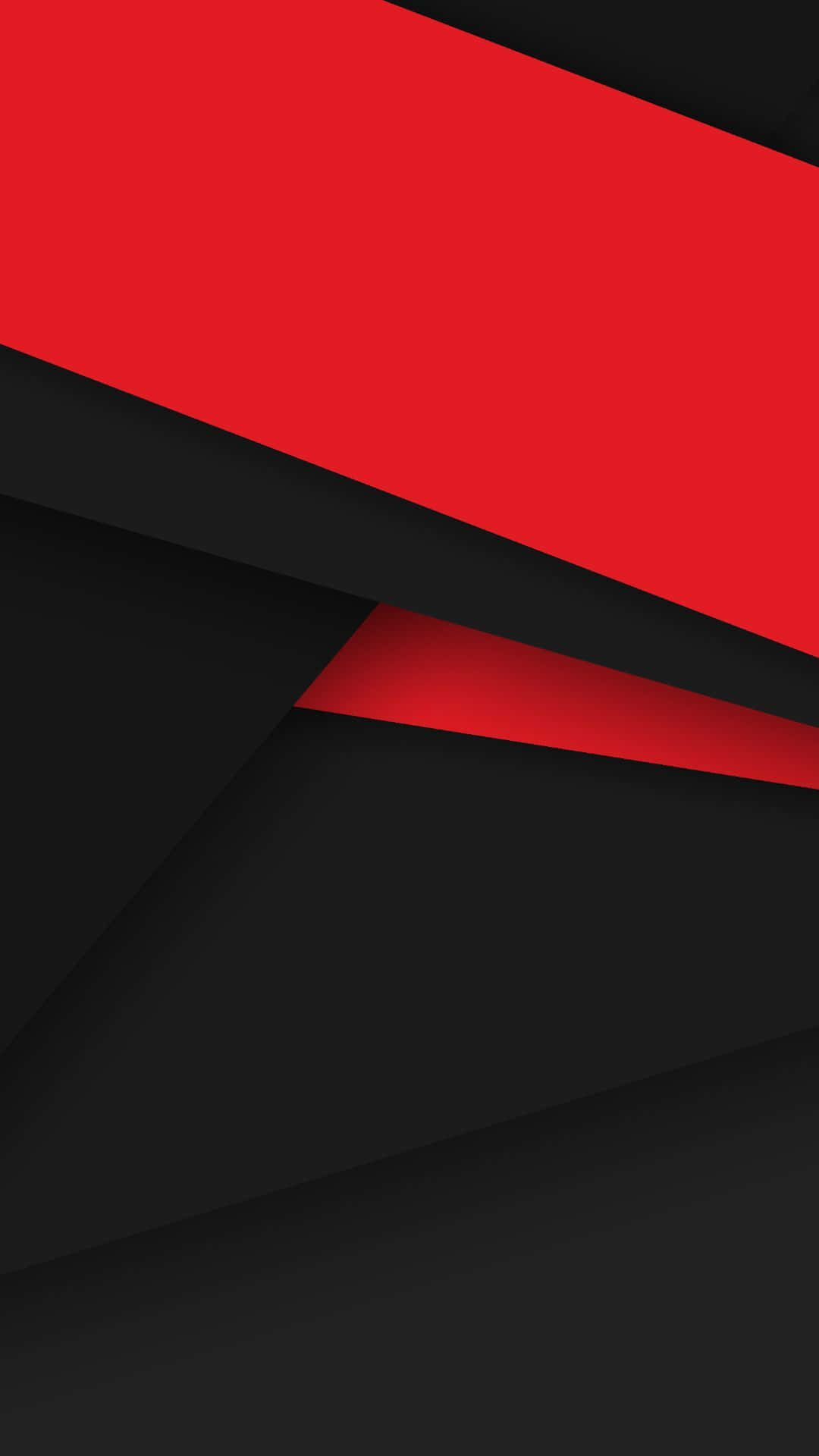 Red White And Black Abstract, geometric planes, red, Full HD Phone Wallpaper