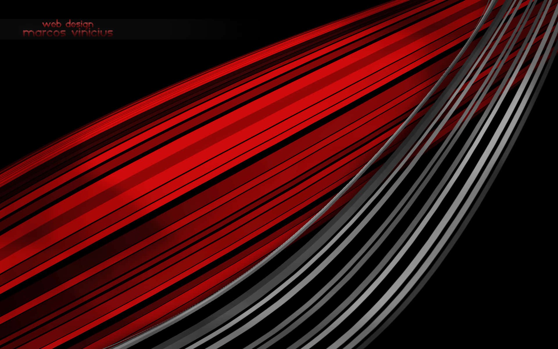 red white and black abstract, vivid red, metallic silver, Full HD Desktop Wallpaper