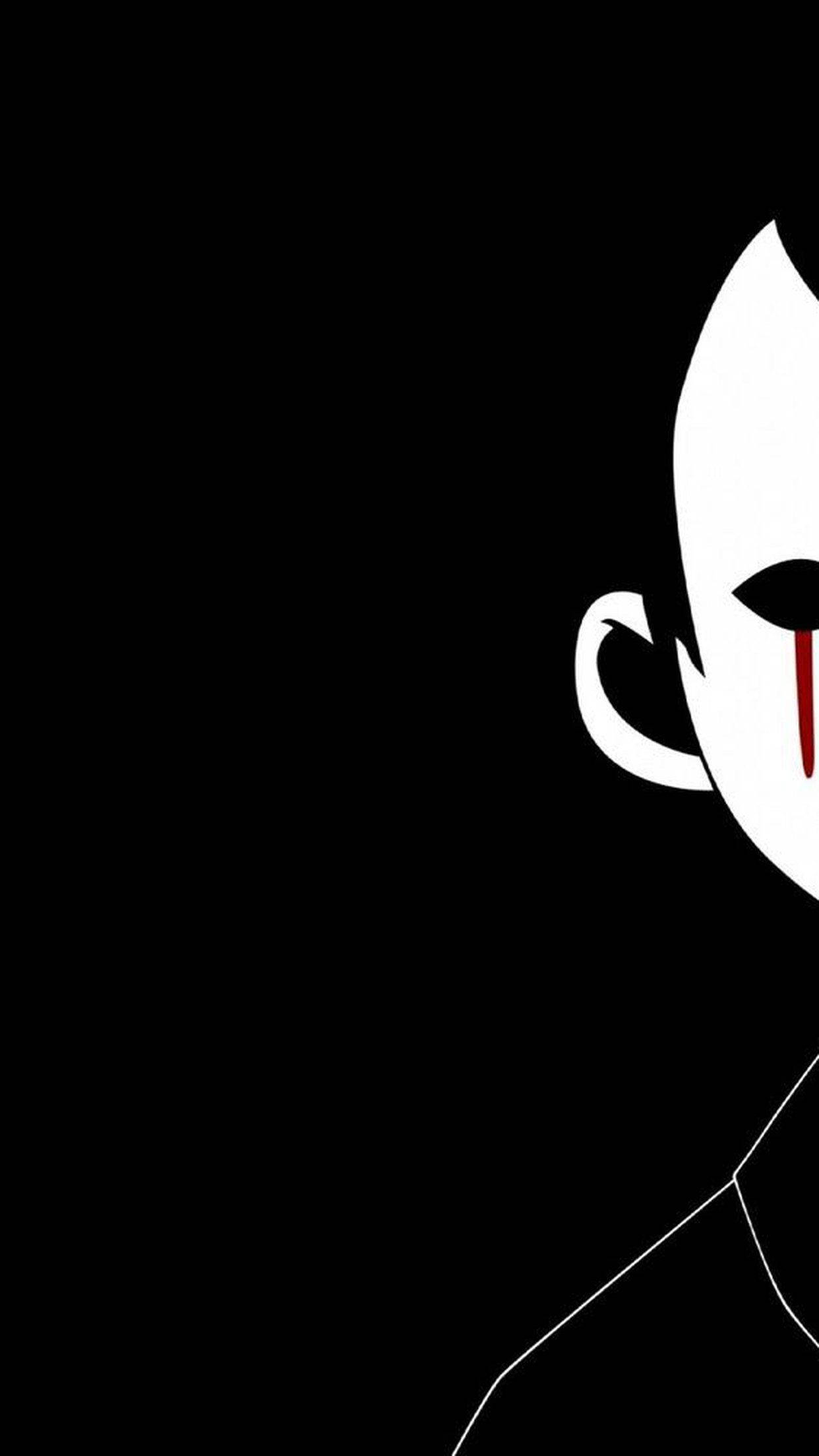 red tear, white face, black background, Full HD Phone Wallpaper