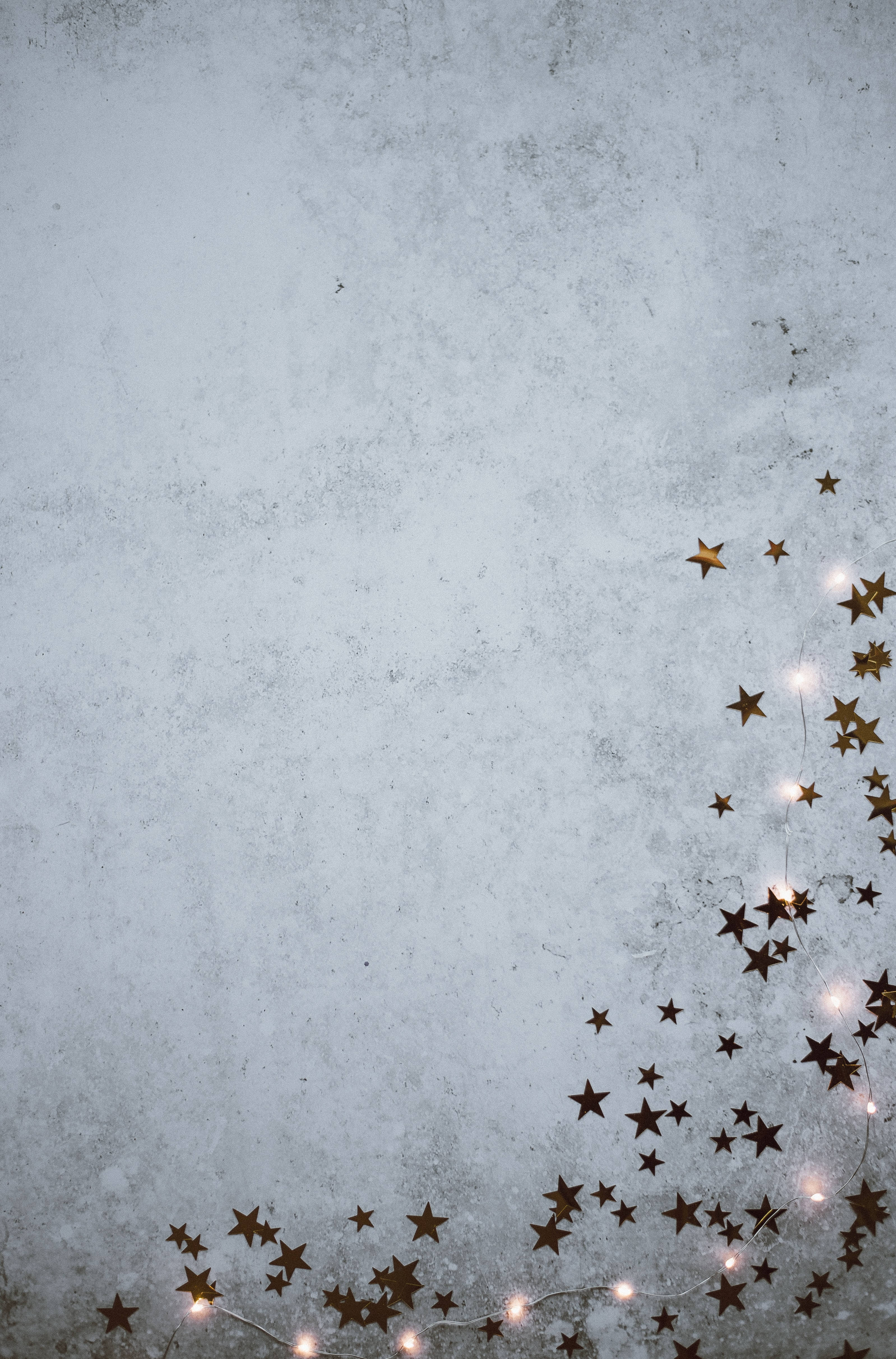 Redmi 4K, denim color, golden star-shaped lights, 4K Phone Wallpaper