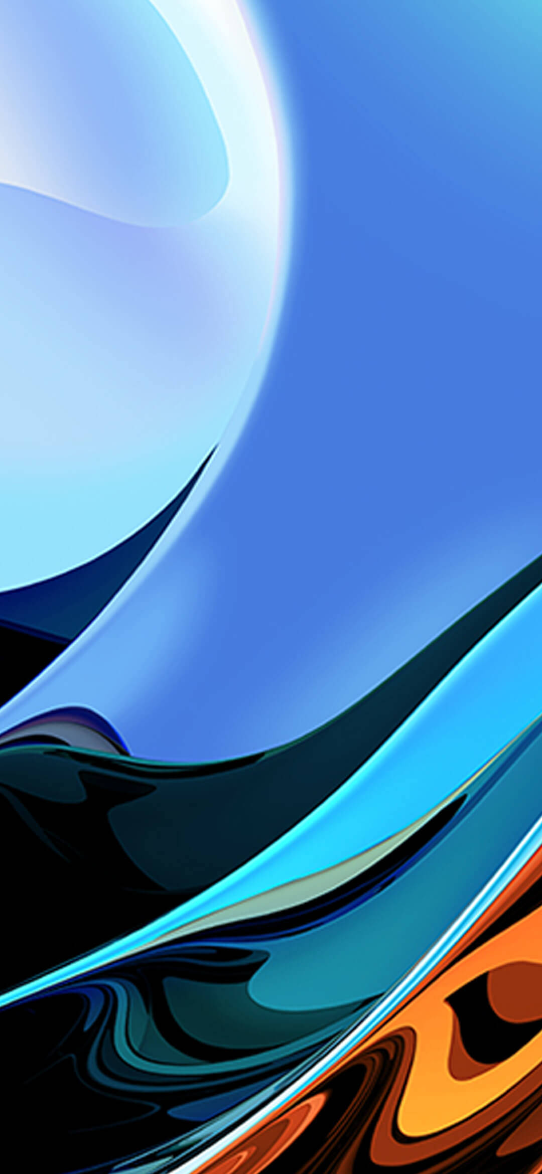 Redmi 9, Blue Streak Gradient, blue, Full HD Phone Wallpaper