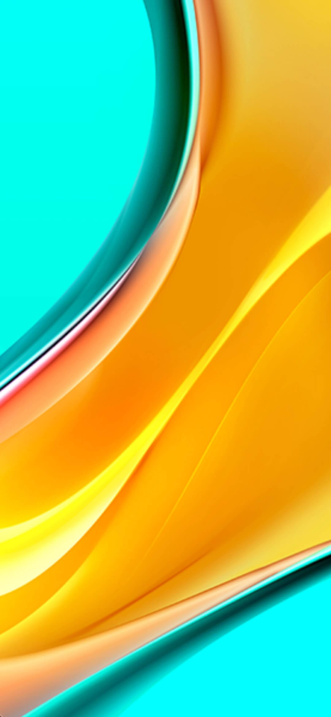 Redmi 9, yellow, bright blue, Full HD Phone Wallpaper