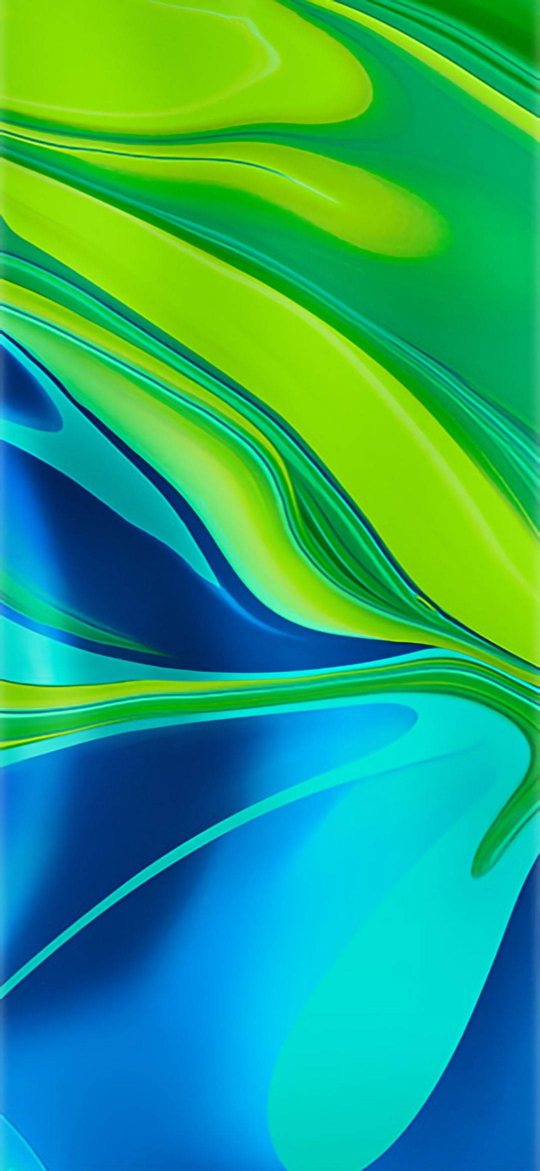Redmi 9, neon green, electric blue, Full HD Phone Wallpaper