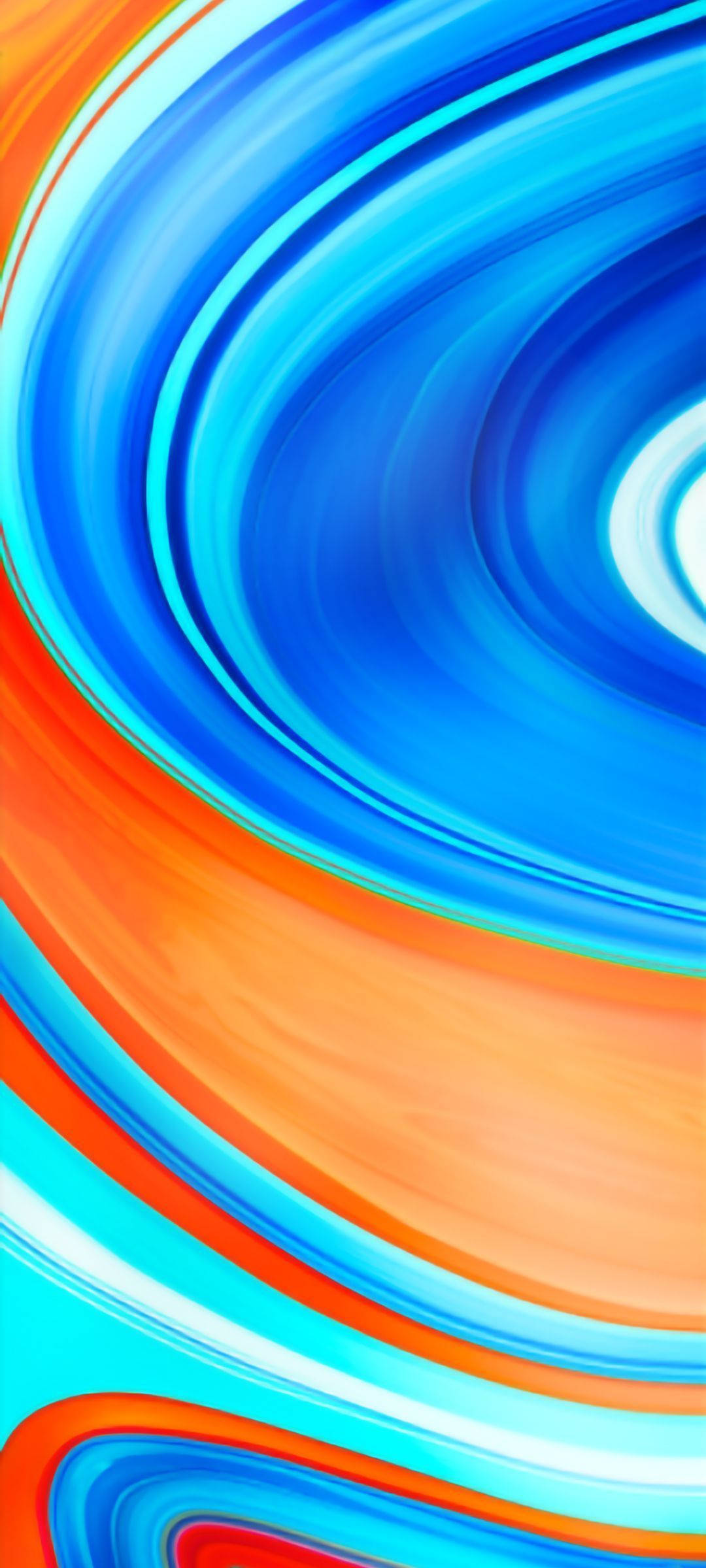 Redmi 9, blue, orange, Full HD Phone Wallpaper