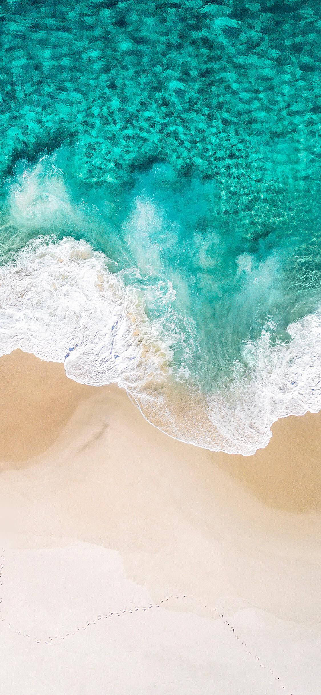 Redmi 9, Ocean Waves, turquoise waves, Full HD Phone Wallpaper