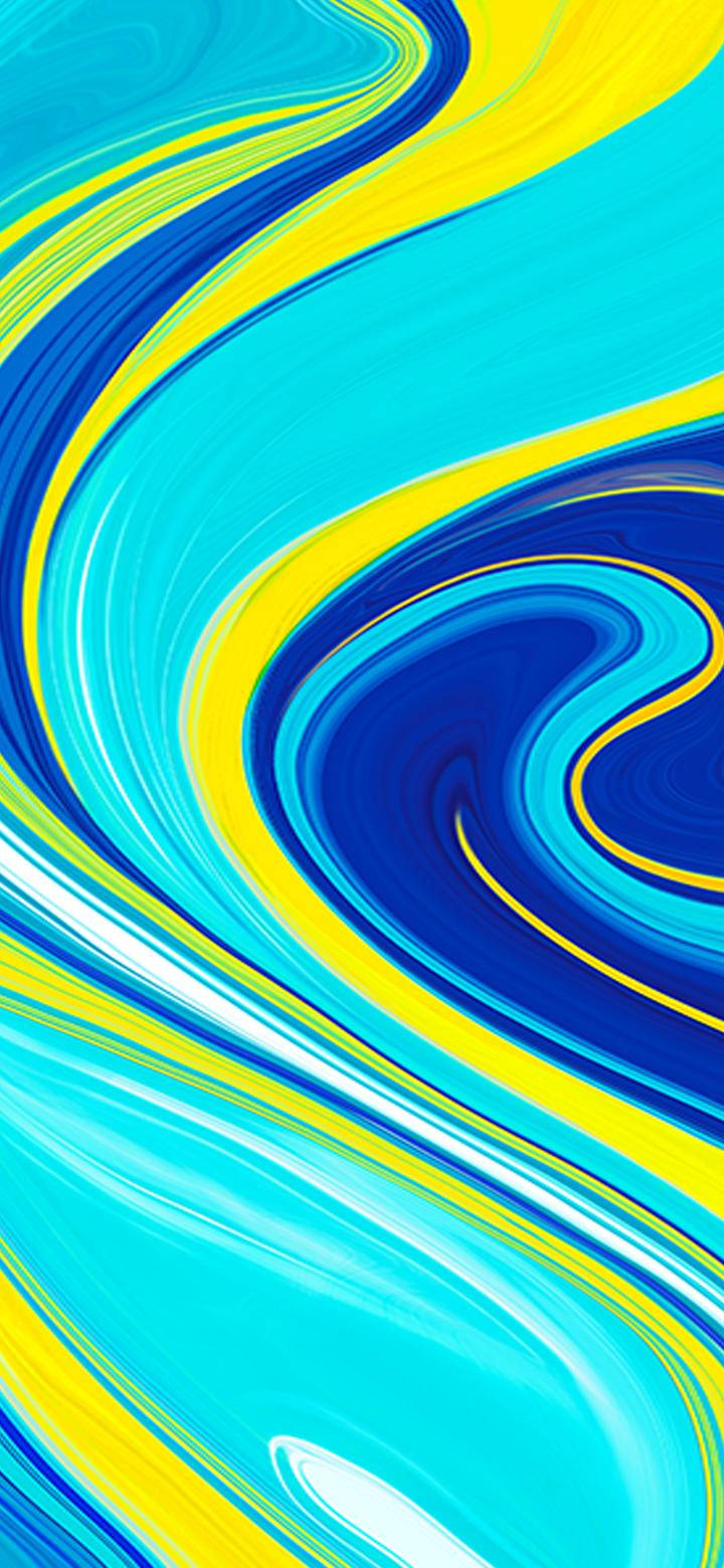 Redmi 9, Luminous Liquid, electric blue, HD Phone Wallpaper