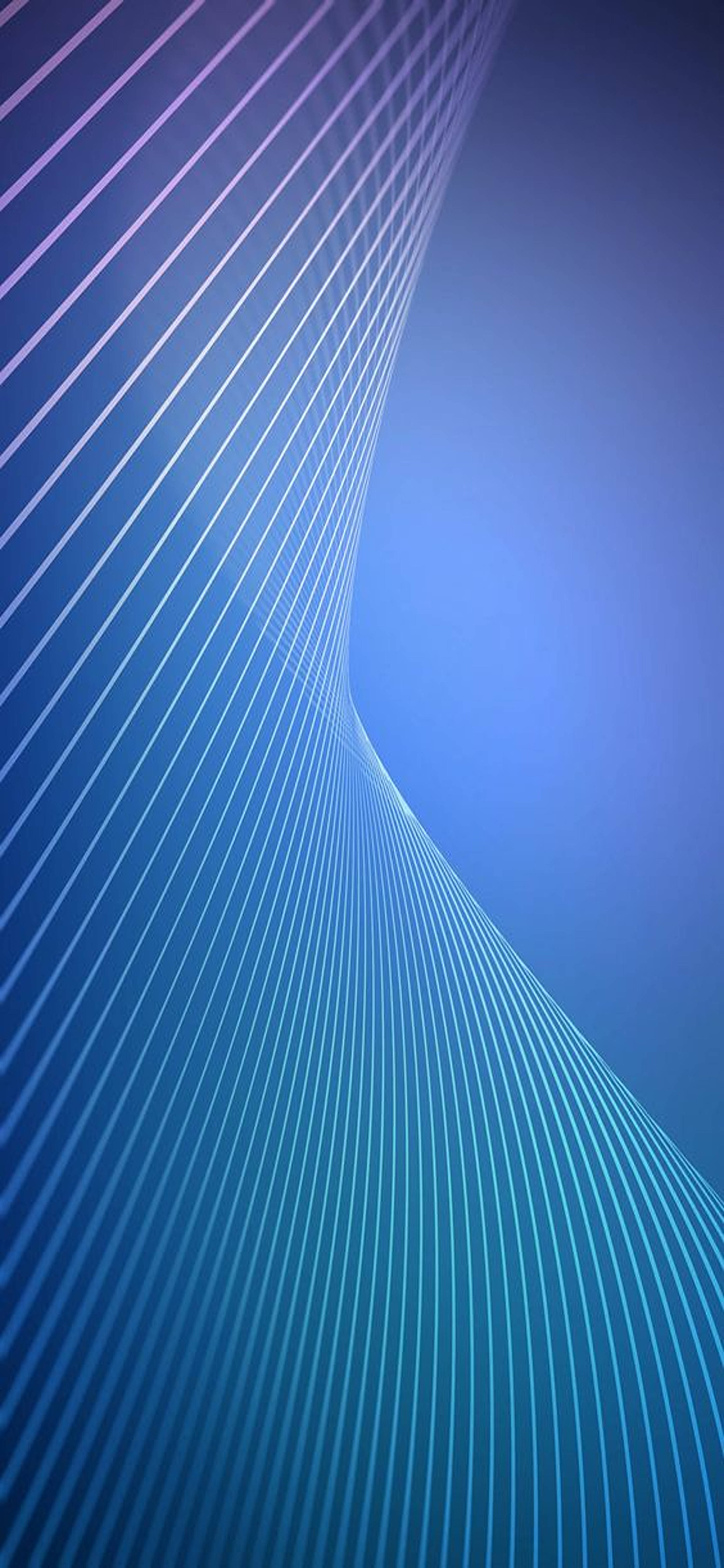 Redmi Note 9 Pro, white lines, blue background, 5K Phone Wallpaper